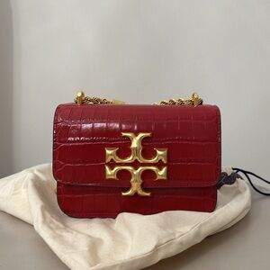 BRAND NEW - Tory Burch Eleanor Mock-Croc in Red